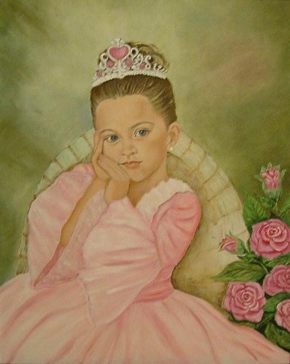Princess Painting - Brianna - The Princess by Tresa Crain Princess Painting - Brianna - The Princess by Tresa Crain