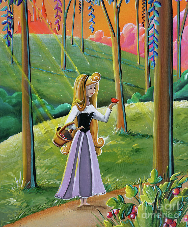 Briar Rose Painting by Cindy Thornton