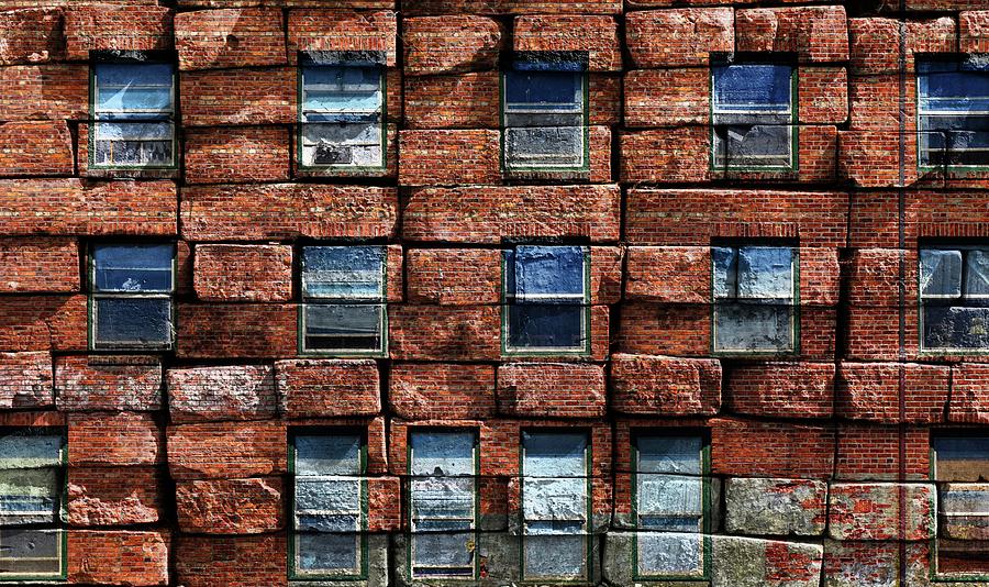 Brick Photograph - Brick-a-brick by Rick Lawler Brick Photograph - Brick-a-brick by Rick Lawler