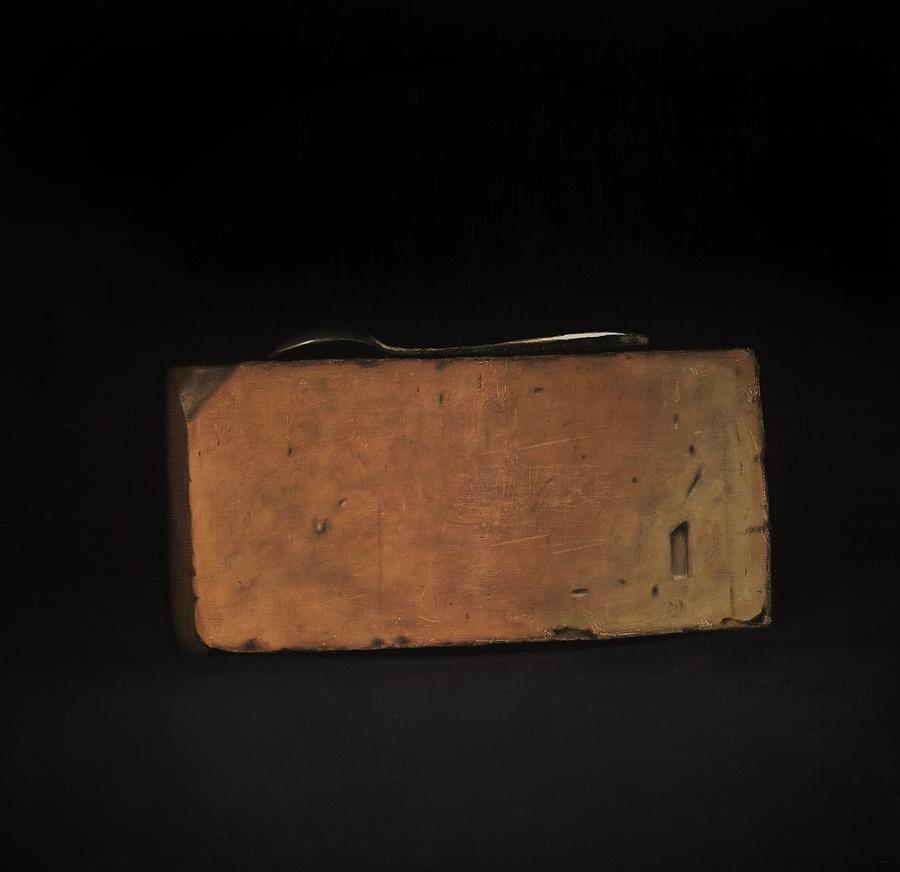 Brick Painting - Brick and Spoon by Nanne Nyander Brick Painting - Brick and Spoon by Nanne Nyander