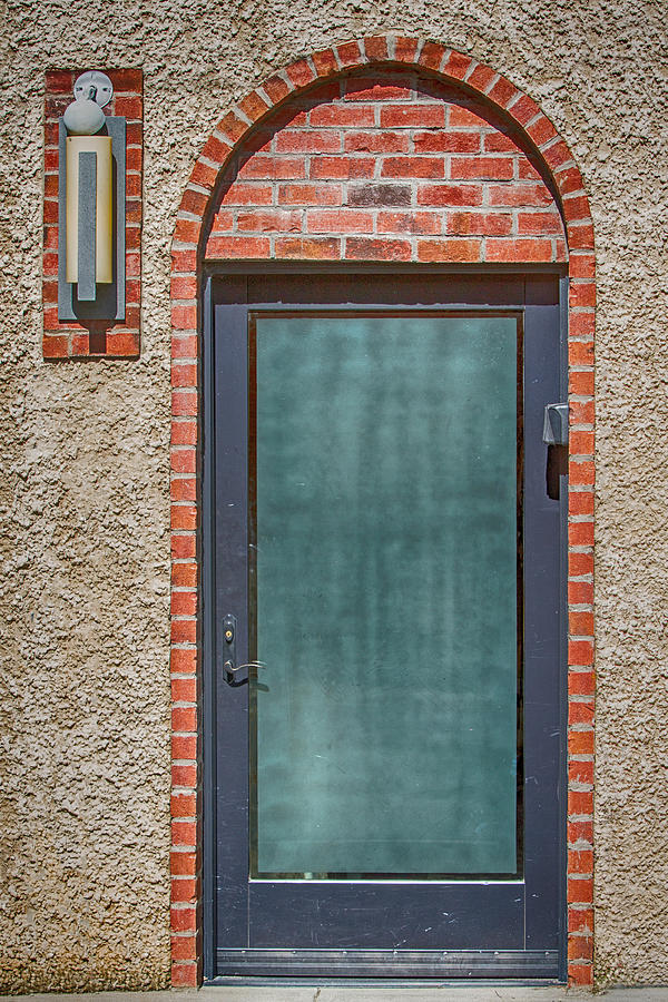 Brick and Stucco With a Door Digital Art by John Haldane