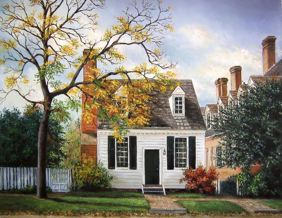 Colonial Painting - Brick House Tavern Shop by Gulay Berryman