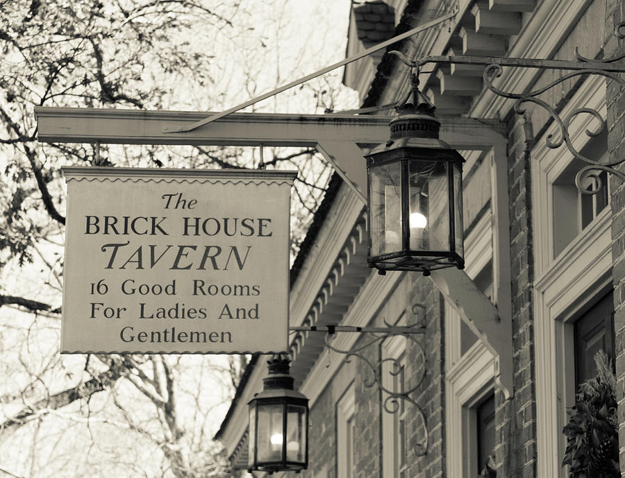 Brick House Tavern Sign Photograph by Teresa Mucha