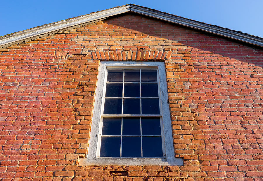 Brick House Window Photograph by Derek Dean