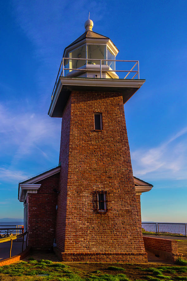 Brick Lighthouse Photograph by Garry Gay