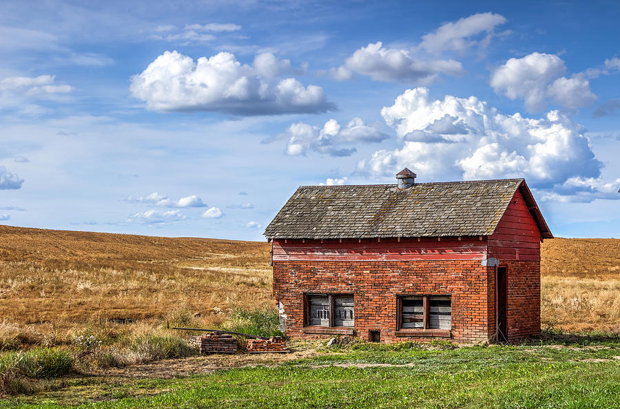 Brick Out Building on the Palouse Photograph by Brad Stinson