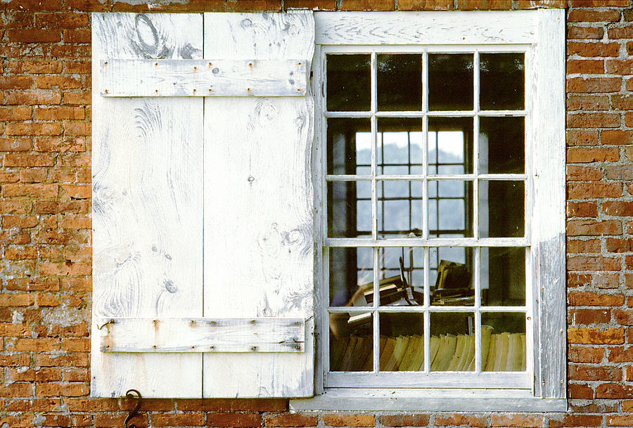 Book Photograph - Brick Schoolhouse Window Photo by Peter J Sucy