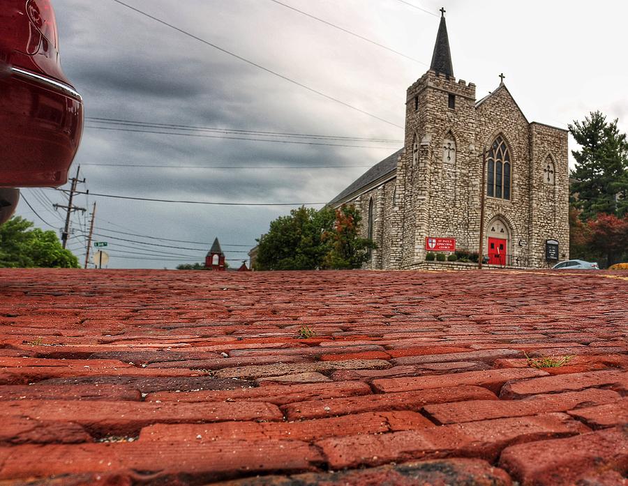 Brick Street View St Pauls Church  Photograph by Buck Buchanan