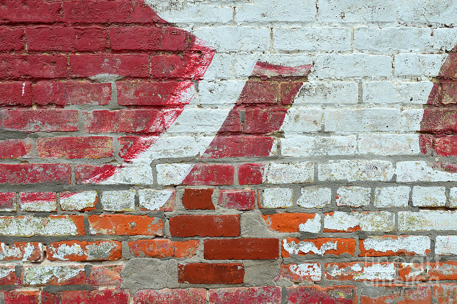 Brick Wall Advertisement Detail Photograph by Catherine Sherman