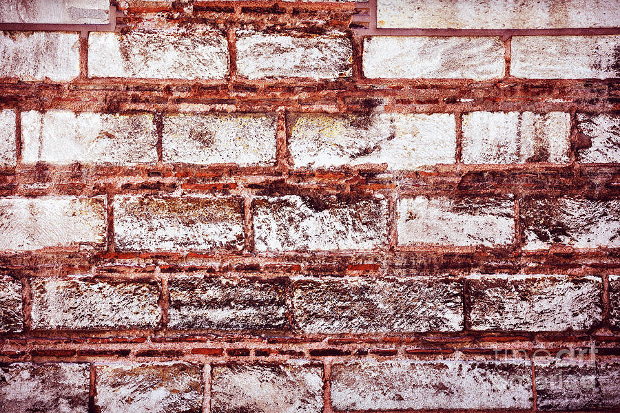 Brick wall background Photograph by Anna Om