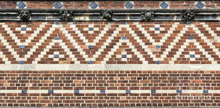 Brick Photograph - Brick Wall Pattern Oxford by Tim Gainey