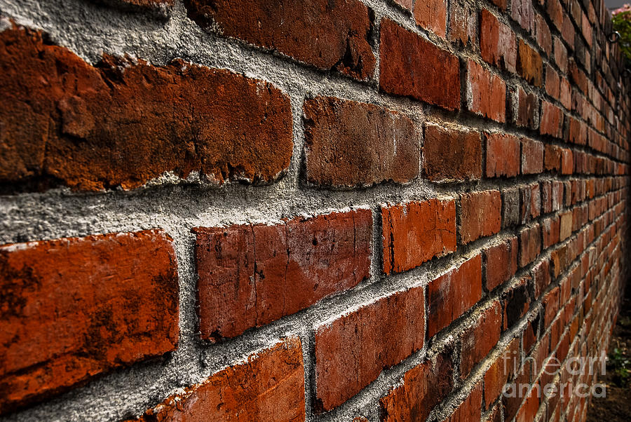 Brick Wall with Perspective Photograph by Blake Webster