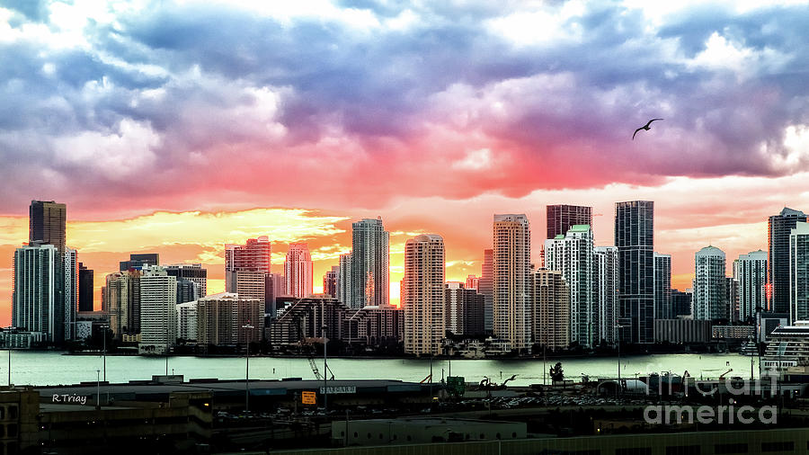 Brickell on Fire Photograph by Rene Triay FineArt Photos