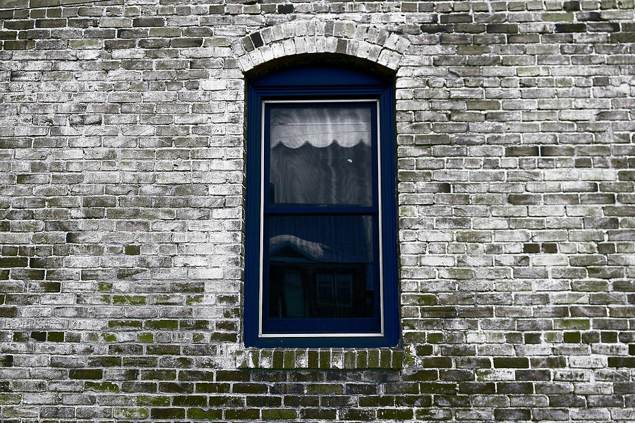 Bricks and a window Roslyn Washington Photograph by Jeff Swan