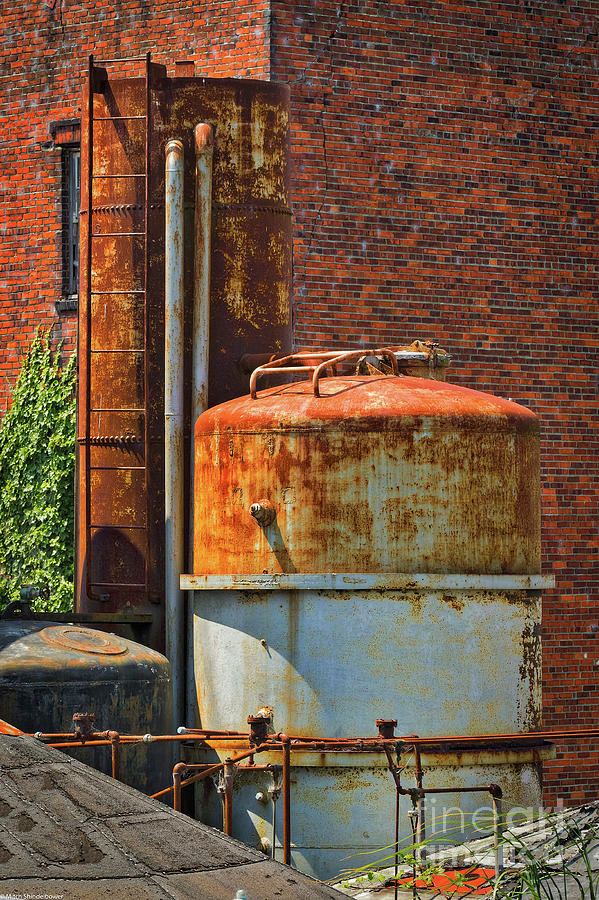 Bricks And Rust Photograph by Mitch Shindelbower