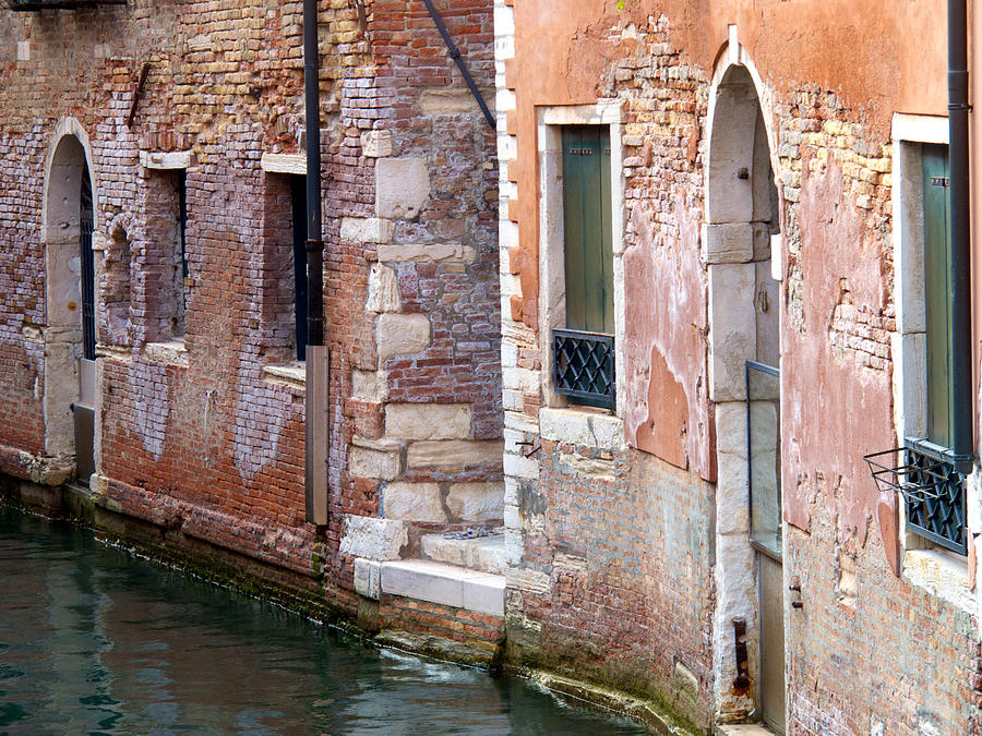 Bricks and Water Photograph by David Beebe