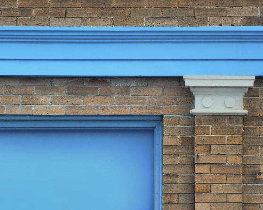 Bricks with Blue Photograph by Nikolyn McDonald