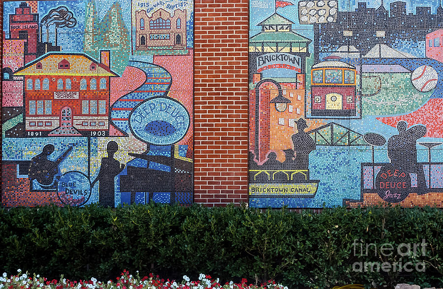 Bricktown Mosaics Photograph by Bob Phillips