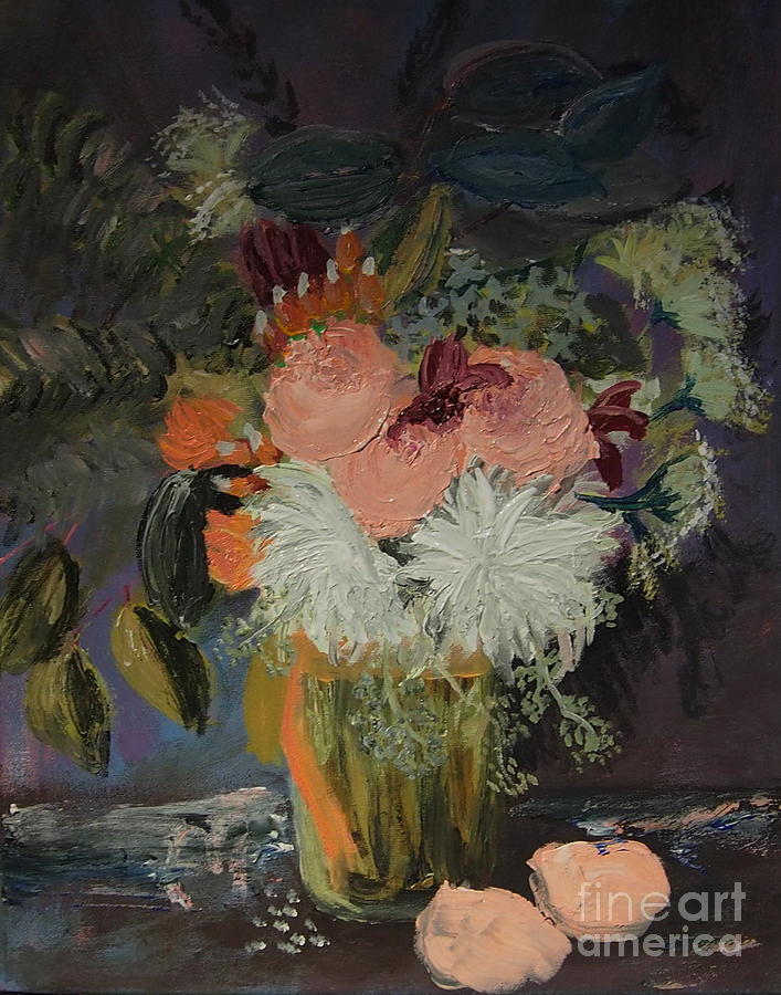 Bridal Bouquet II Painting by Francois Lamothe