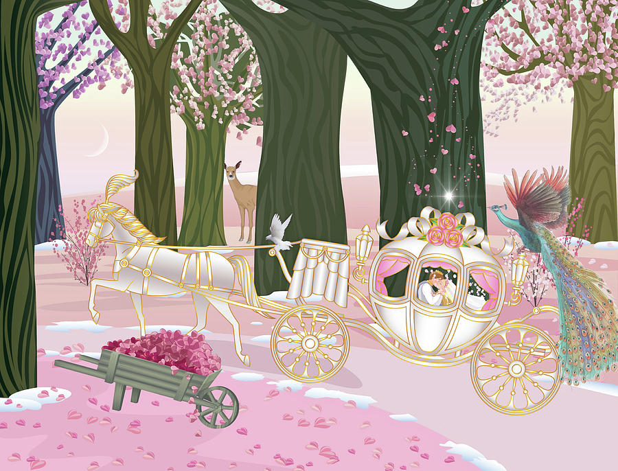 Bridal carriage Digital Art by Harald Dastis