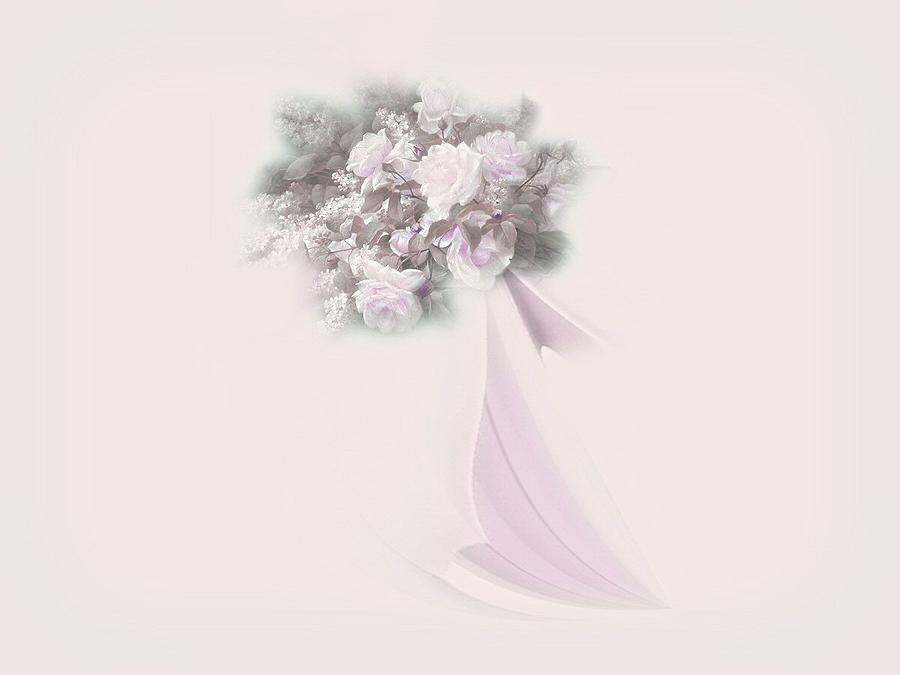 Flower Mixed Media - Bridal Flowers by Diane McCool-Babineau