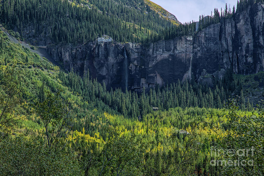 Colorado Photograph - Bridal Veil Falls   8b7083-HDr by Stephen Parker