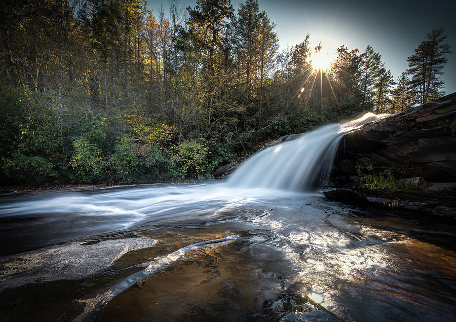 Bridal Veil Falls in DuPont State Forest Photograph by Donnie Whitaker