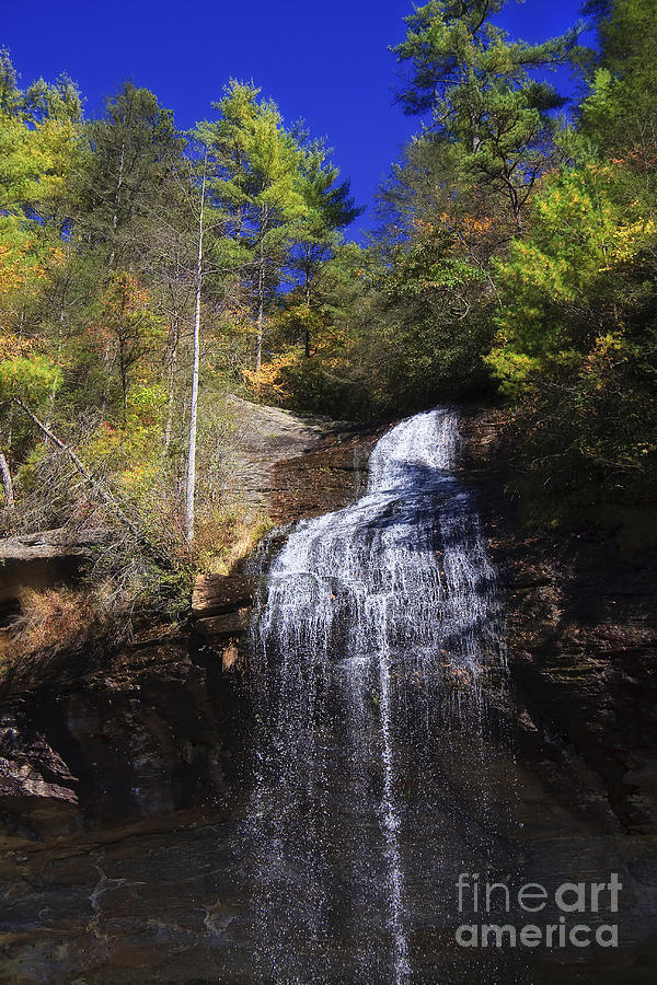 Bridal Veil Falls in NC Photograph by Jill Lang