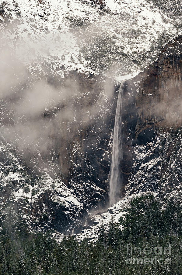 Yosemite National Park Photograph - Bridal Veil Falls in Yosemite by Tibor Vari