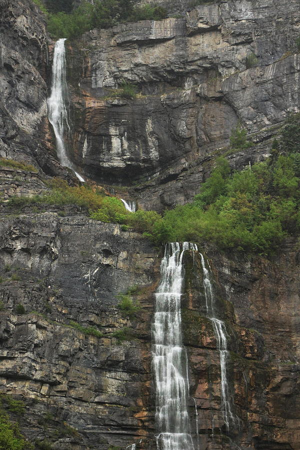 Bridal Veil Falls Provo Canyon Utah Fine Art Photograph Photograph by Colleen Cornelius