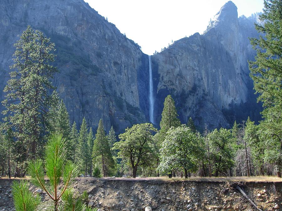 Bridal Veil Yosemite Painting by Anne Sands