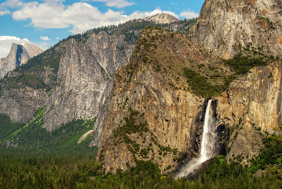Bridalveil Falls From Tunnel View Photograph by Donald Pash