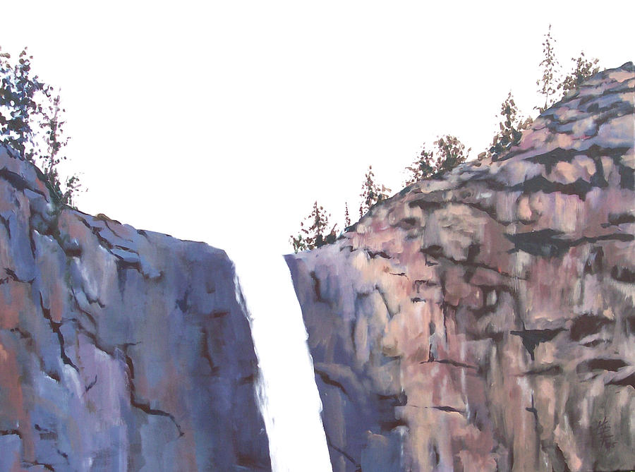 Bridalveil Falls Yosemite Painting by Philip Fleischer