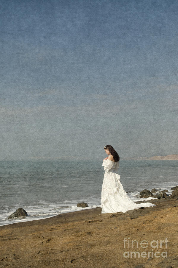 Bride by the sea Photograph by Clayton Bastiani