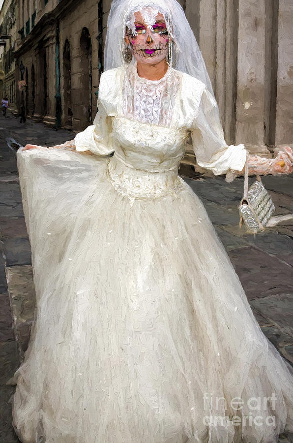 New Orleans Photograph - Bride of Jackson Square Painted_NOLA by Kathleen K Parker
