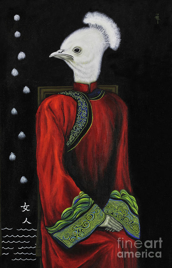 Surrealism Painting - Bride On the Left by Fei A