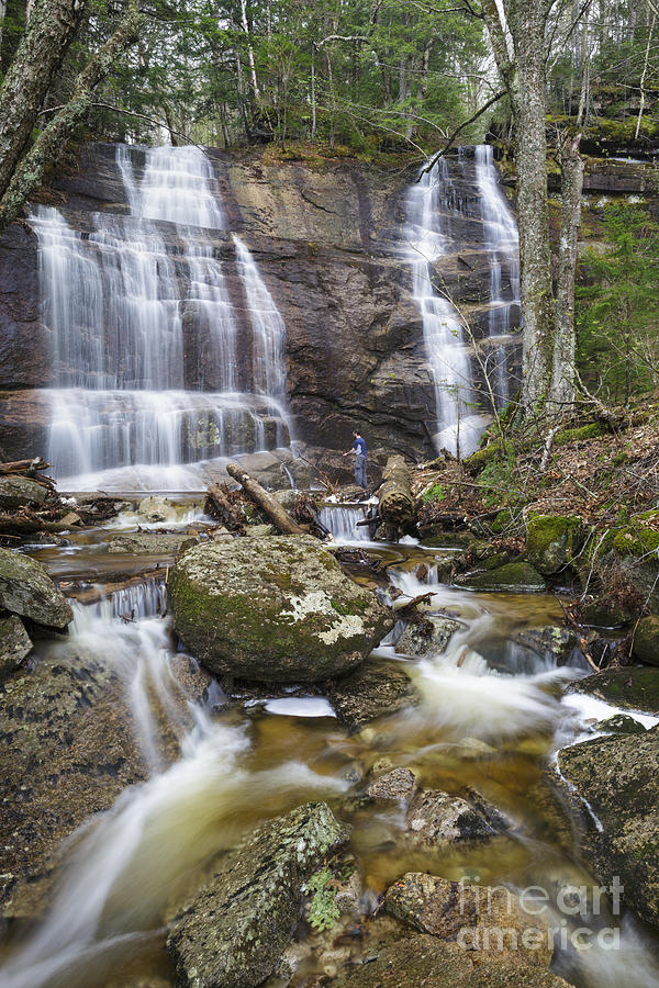 Nature Photograph - Bridesmaid Falls - Franconia New Hampshire by Erin Paul Donovan
