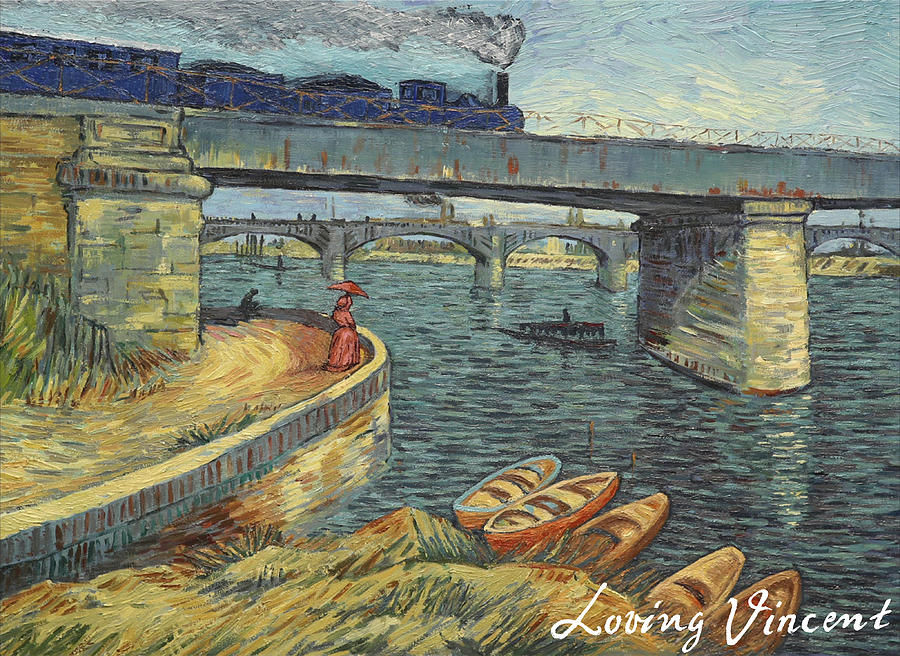 Bridge across the Seine at Asnieres Painting by Anna Kluza Bridge across the Seine at Asnieres Painting by Anna Kluza