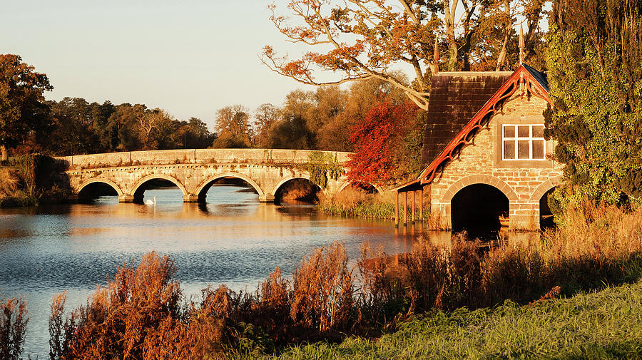 Bridge And Boat House On The Rye Water Maynooth, Ireland Photograph by Barry O Carroll