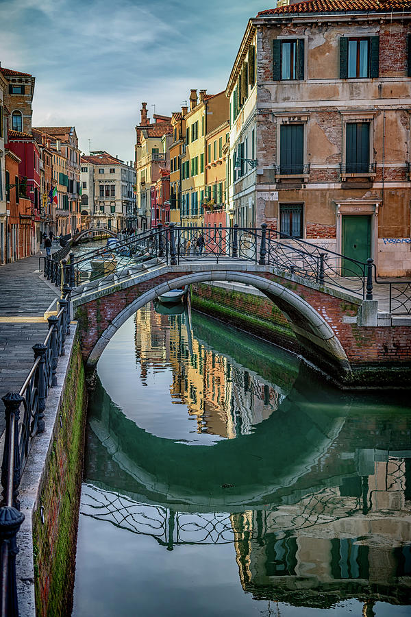 Bridge and Reflection Venice_DSC4834_03032017 Photograph by Greg Kluempers