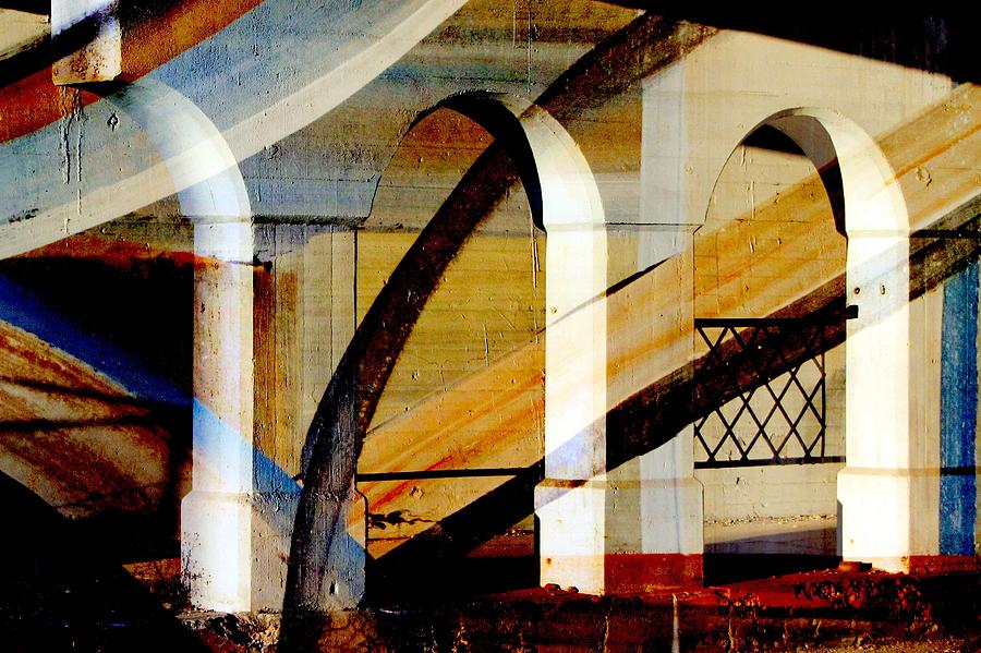 Bridge Arch Abstract #3 Digital Art by Anita Burgermeister