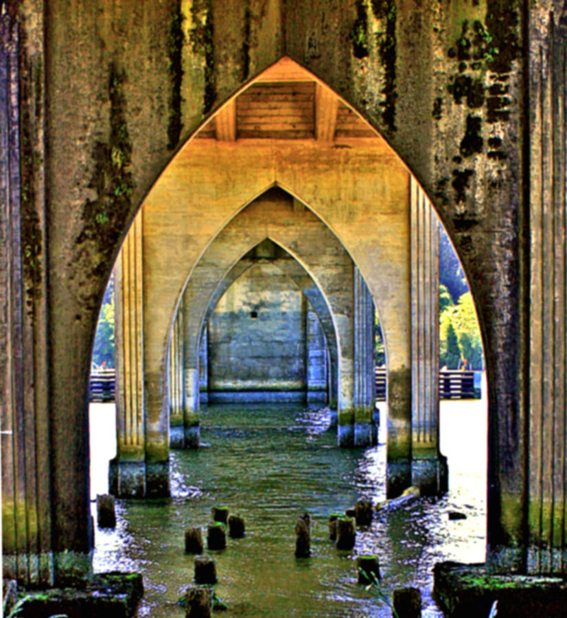 Bridge Photograph - Bridge Archway  by Kami McKeon