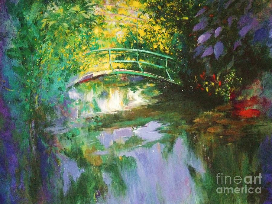 Bridge at Giverny Painting by Madeleine Holzberg - Fine Art America