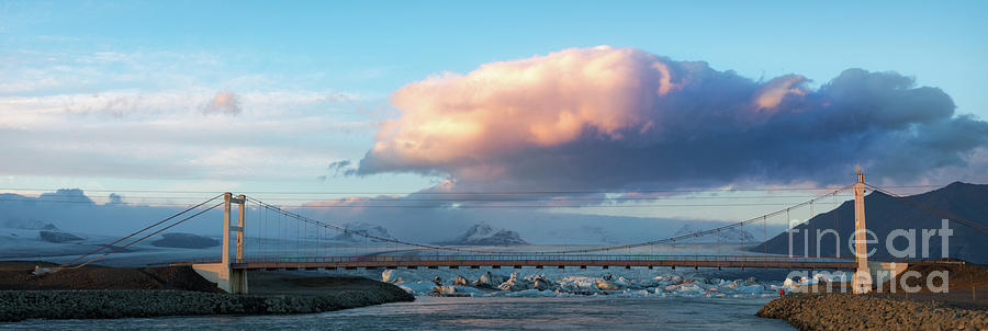 Bridge at Iceberg Lagoon Photograph by Jerry Fornarotto