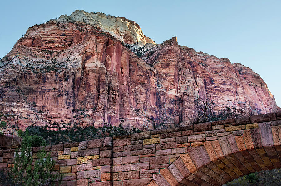 Bridge at Zion National Park  Photograph by Phil Cardamone