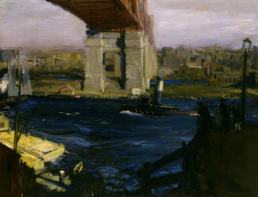 City Painting - Bridge, Blackwells Island by George Bellows