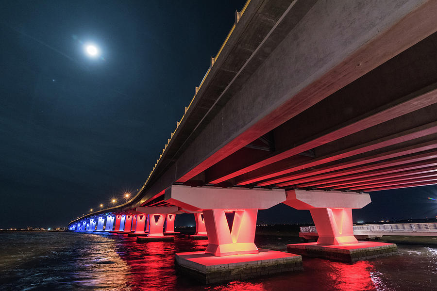 Bridge by Moonlight Photograph by Kristopher Schoenleber