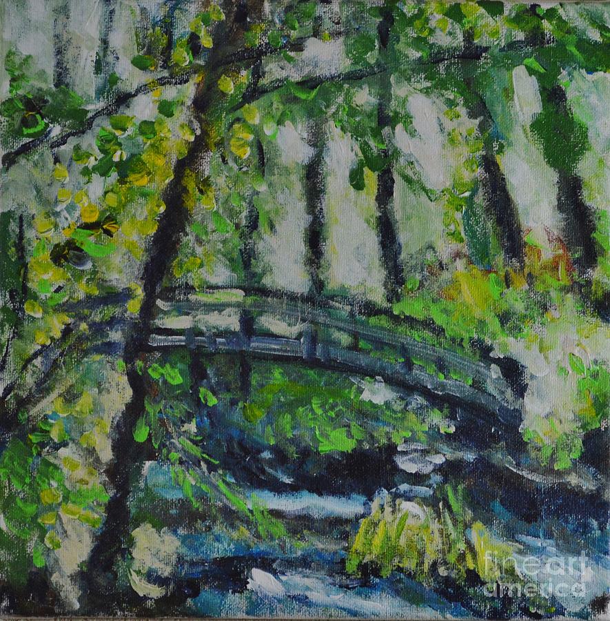 Burney Falls Sketch-Bridge Painting by Fred Jones - Fine Art America