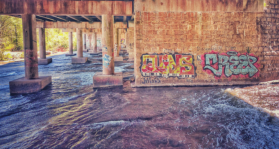 Bridge Graffiti Photograph by Mike Dunn