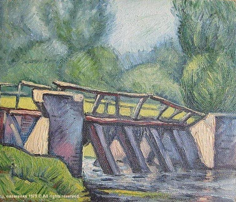 Landscape Painting - Bridge by Igor Nz Landscape Painting - Bridge by Igor Nz